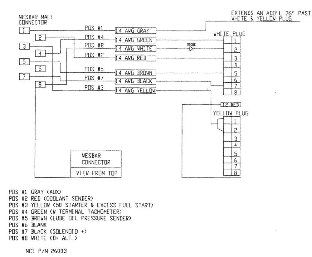 Схема запчастей Case IH PATRIOT 150 - (12-004) - WIRING SCHEMATIC - ENGINE (06) - ELECTRICAL