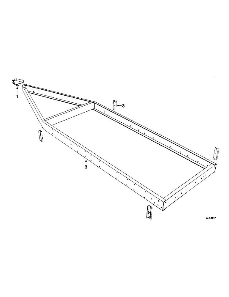 Схема запчастей Case IH VARIOUS - (B-026) - MAIN FRAME CLEVIS HITCH ATTACHMENT 