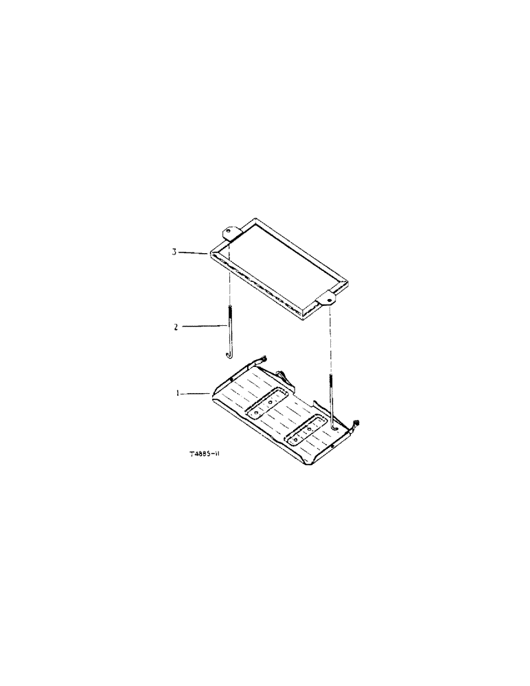 Схема запчастей Case IH 434 - (3-12) - BATTERY CARRIER - ELECTRICAL (04) - ELECTRICAL SYSTEMS