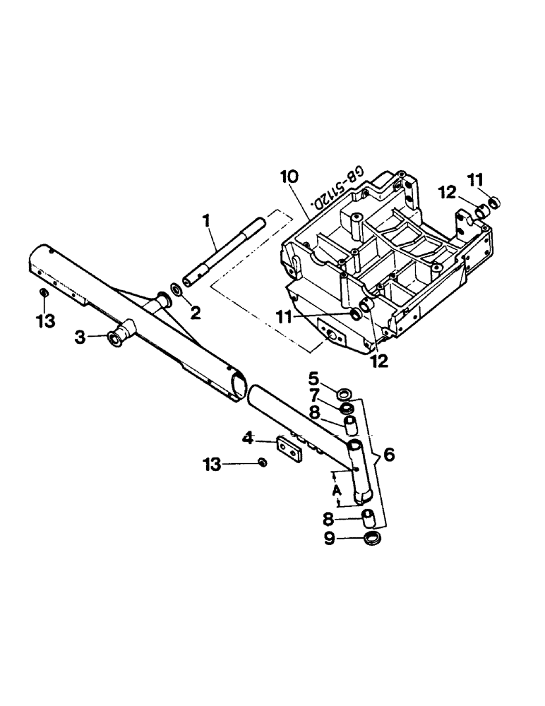 Схема запчастей Case IH 644 - (3H03) - FRONT AXLE, ADJUSTABLE Suspension