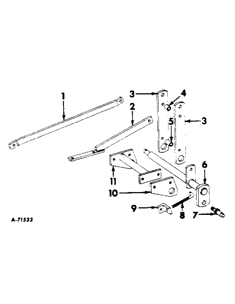 Схема запчастей Case IH 530 - (Y-15) - THREE POINT HITCH, CATEGORY II, PRODUCT GRAPHICS 