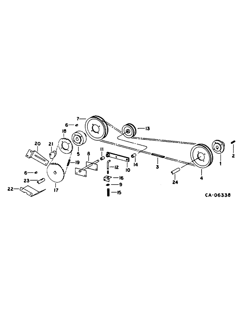 Схема запчастей Case IH 1420 - (25-14) - GRAIN AND TAILINGS ELEVATORS, TAILINGS ELEVATOR DRIVE Elevators