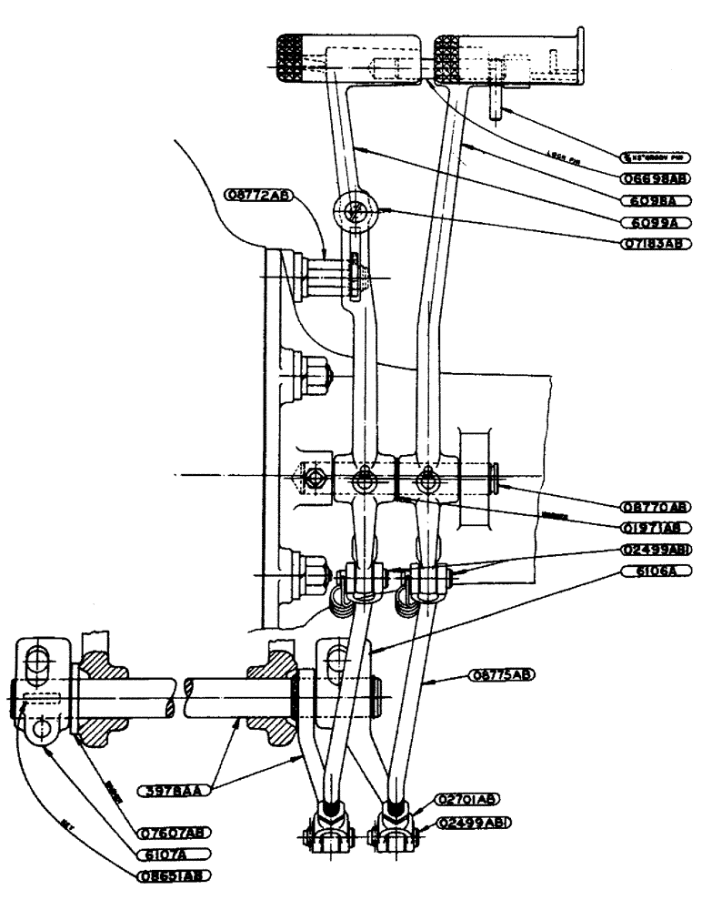 Схема запчастей Case IH 600-SERIES - (080) - DIFFERENTIAL BRAKE ASSEMBLY (06) - POWER TRAIN