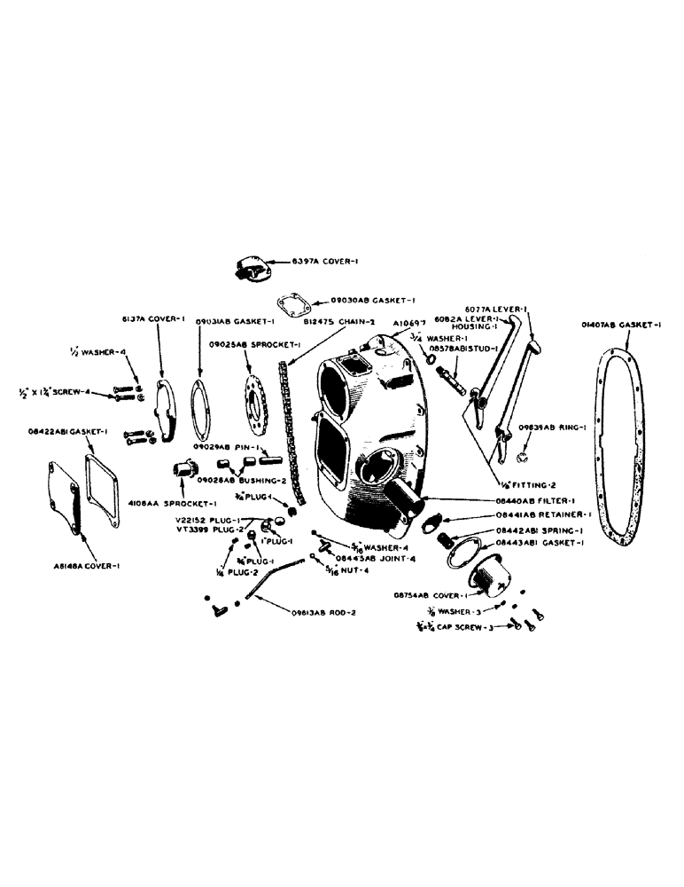 Схема запчастей Case IH 600-SERIES - (118) - HYDRAULIC CONTROL UNIT, MAIN HOUSING AND PUMP DRIVE (08) - HYDRAULICS