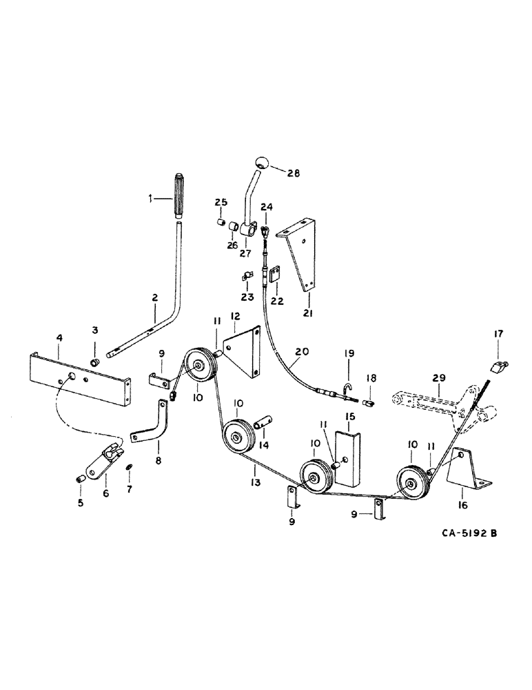 Схема запчастей Case IH 1460 - (26-14) - GRAIN TANK, GRAIN TANK UNLOADER CONTROL, S/N 22000 AND BELOW Grain Tank