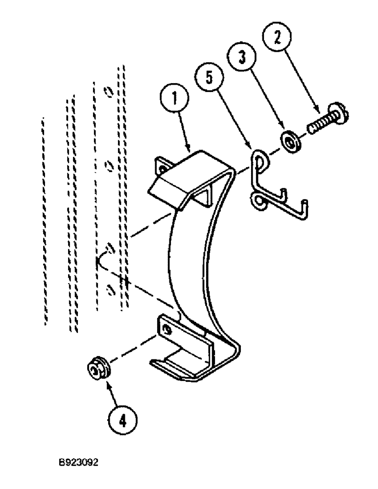 Схема запчастей Case IH 1644 - (9F-08) - STRAW SPREADER, CORN COMBINE, PULLEY SHIELD AND BELT GUIDE (19) - STRAW SPREADER & CHOPPER