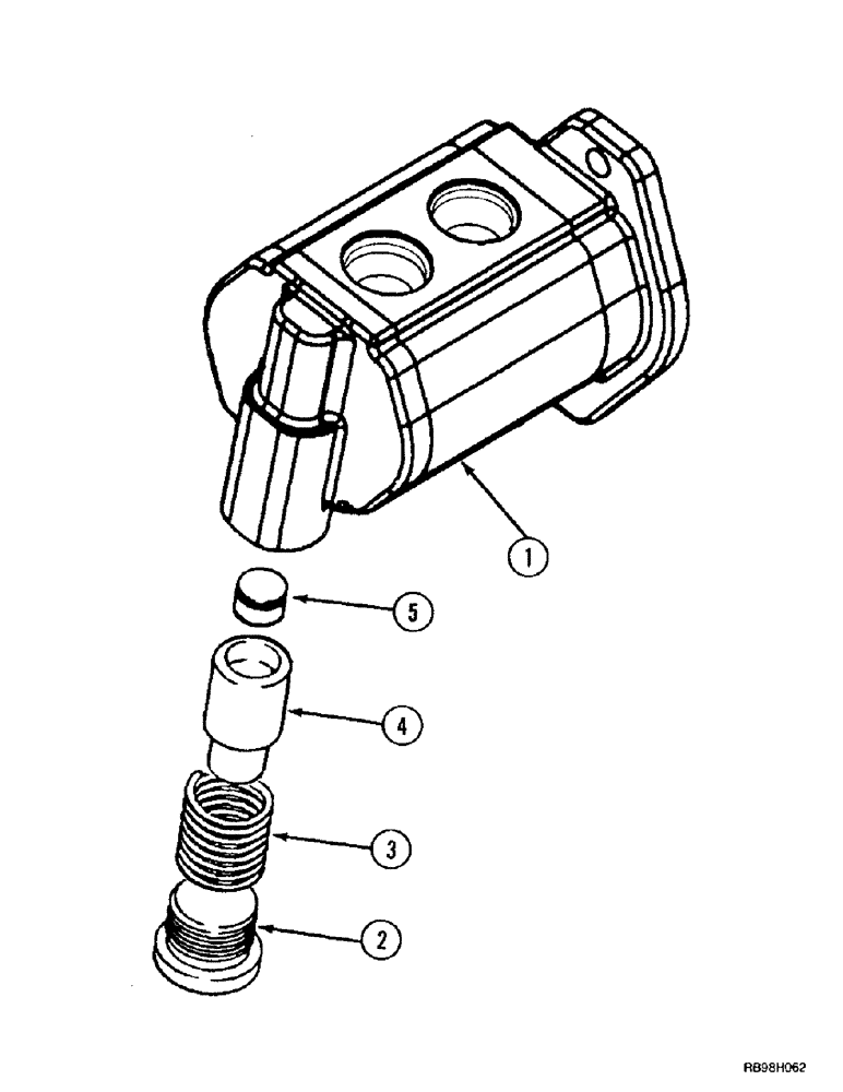 Схема запчастей Case IH MX270 - (8-042) - PUMP ASSEMBLY, CHARGE PUMP (08) - HYDRAULICS