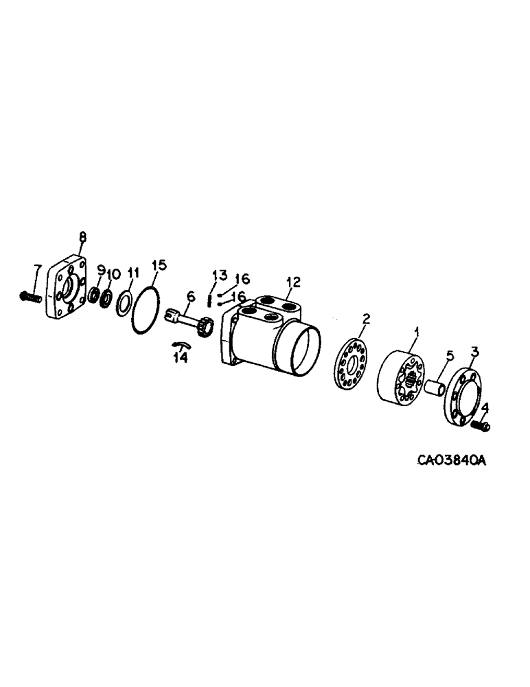 Схема запчастей Case IH 4568 - (10-21) - HYDRAULICS, STEERING PUMP ORBITROL (07) - HYDRAULICS