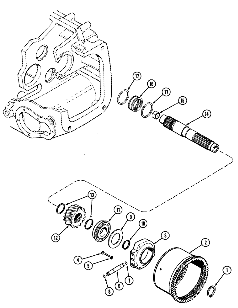 Схема запчастей Case IH 1896 - (6-176) - POWER SHIFT TRANSMISSION, PLANETARY OUTPUT (06) - POWER TRAIN