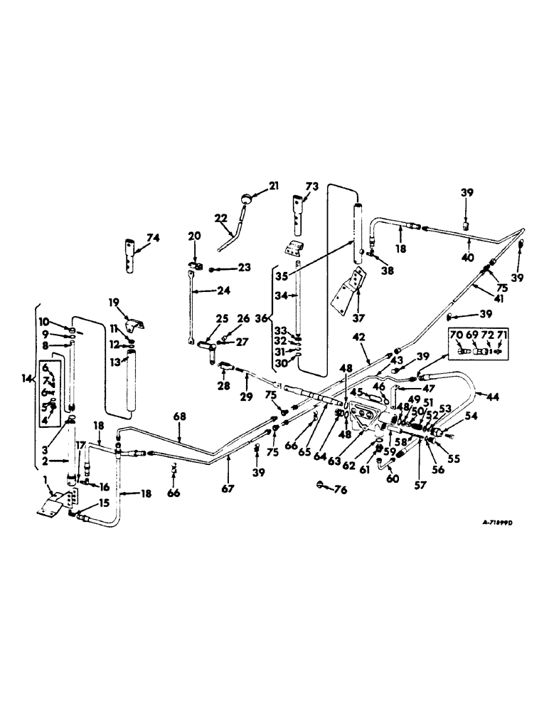 Схема запчастей Case IH 303 - (210) - HYDRAULIC REEL LIFT (58) - ATTACHMENTS/HEADERS