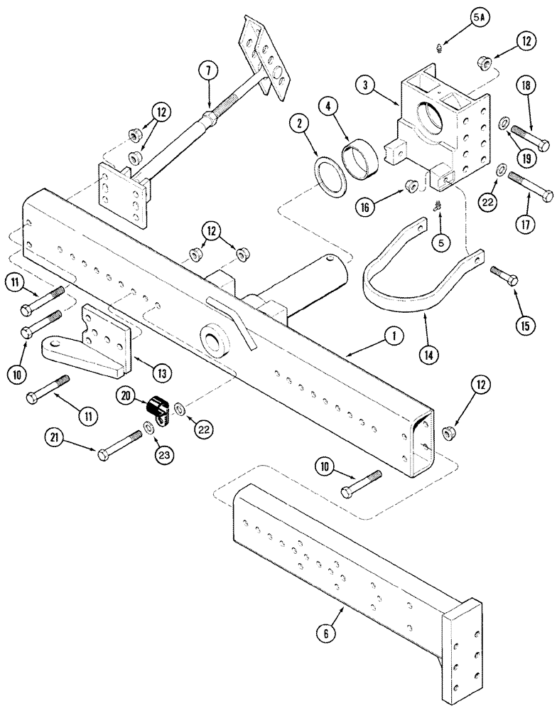 Схема запчастей Case IH 2366 - (05-23[01]) - AXLE, STEERING - EXTENSIONS - POWER GUIDE AXLE, BSN JJC0254999 (04) - STEERING