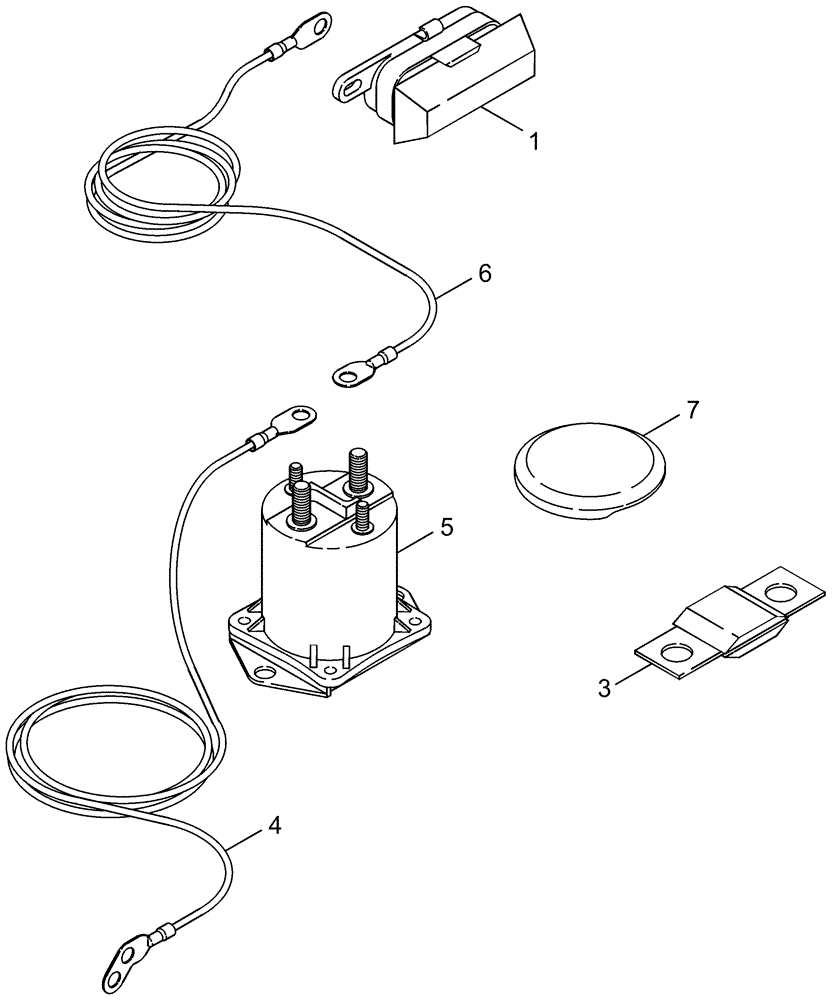 Схема запчастей Case IH MAGNUM 255 - (04-06) - SOLENOID AND CABLES - GRID HEATER (04) - ELECTRICAL SYSTEMS