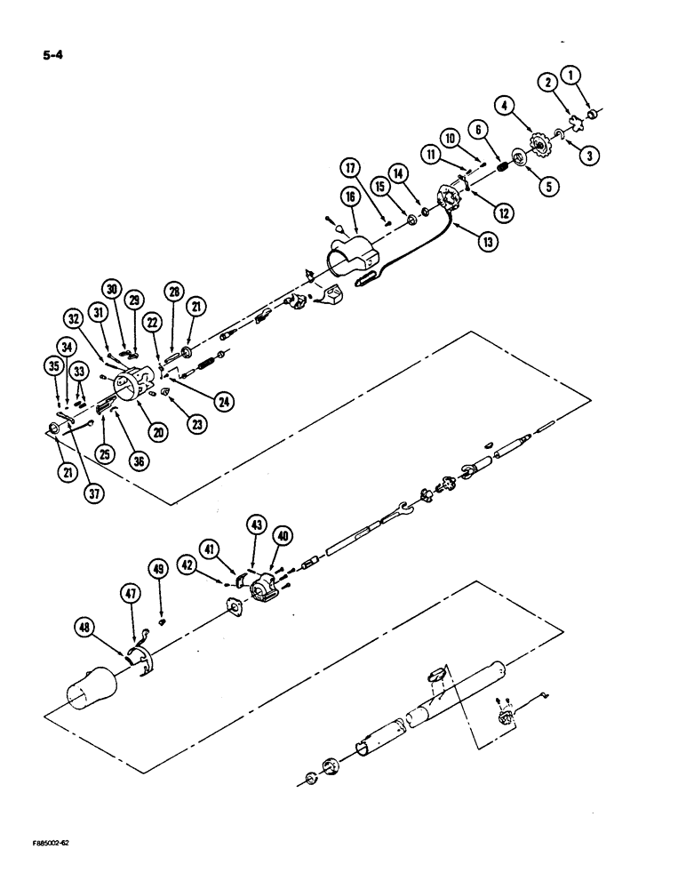 Схема запчастей Case IH 9170 - (5-04) - STEERING COLUMN ASSEMBLY (05) - STEERING