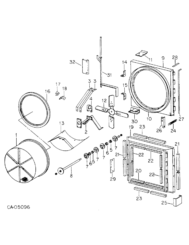 Схема запчастей Case IH 715 - (06-01) - COOLING, ROTARY SCREEN Cooling