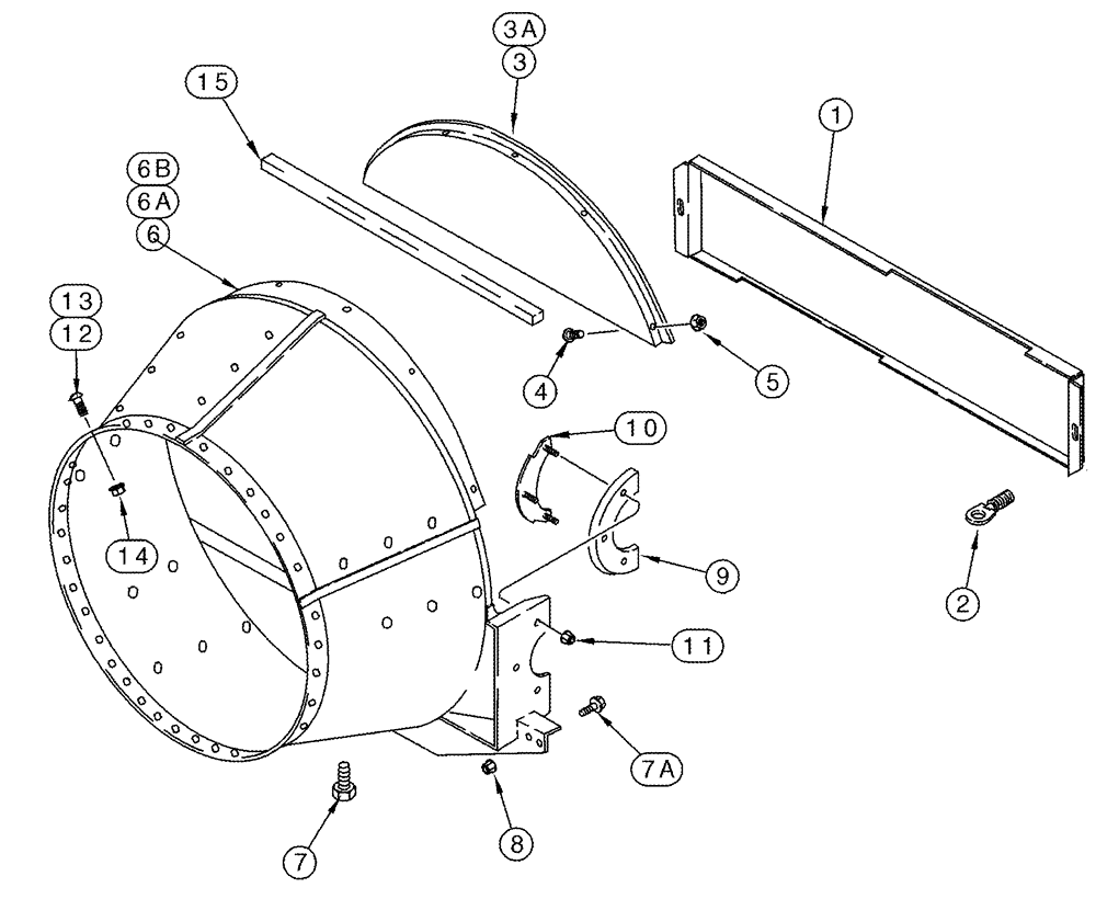 Схема запчастей Case IH 2388 - (09B-07) - CONE (14) - ROTOR, CONCANVES & SIEVE