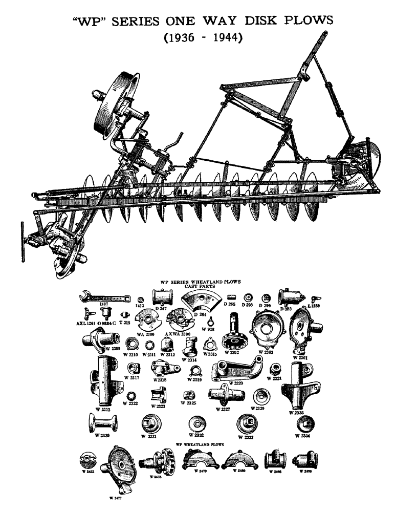 Схема запчастей Case IH WPA - (47) - WP SERIES WHEATLAND PLOWS CAST PARTS, 6 FOOT, 8 FOOT, 10 FOOT 