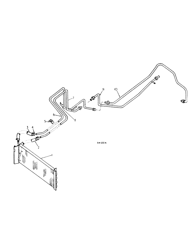 Схема запчастей Case IH 385 - (06-01) - COOLING, OIL COOLER Cooling