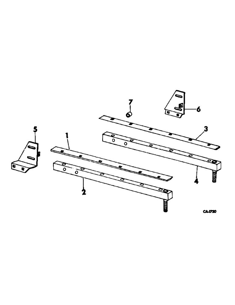 Схема запчастей Case IH 724 - (K-09) - WEED KNIFE, OPTIONAL (58) - ATTACHMENTS/HEADERS