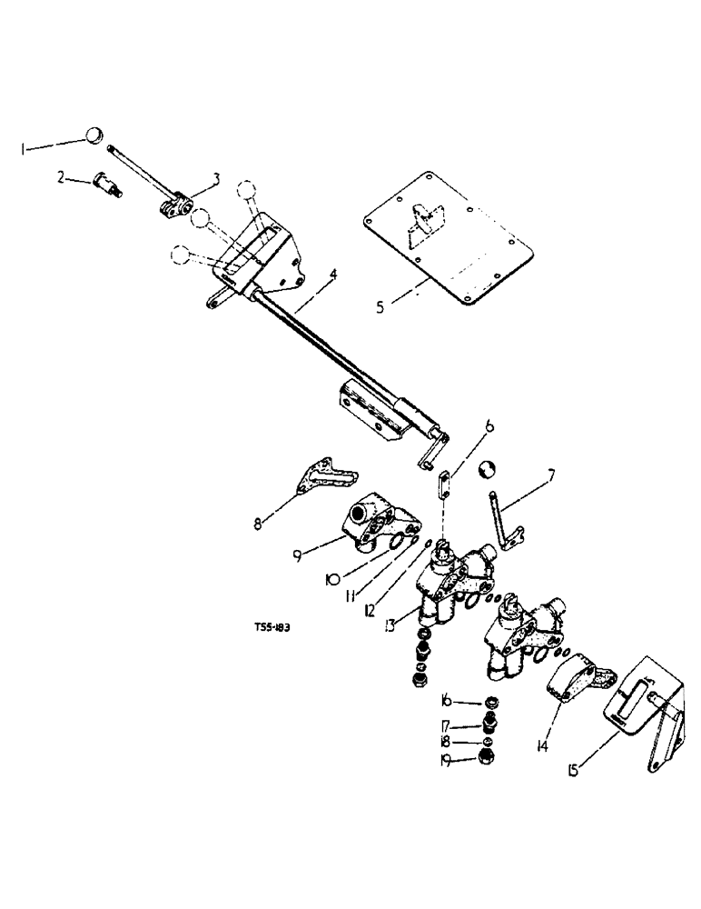 Схема запчастей Case IH 276 - (5-31) - AUXILIARY VALVE ATTACHMENTS WITH ONE S.A. AND ONE D.A. VALVE (08) - HYDRAULICS