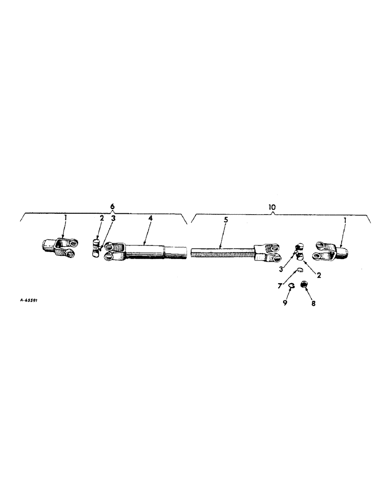 Схема запчастей Case IH 414 - (048[1]) - FAN DRIVE SHAFT, ROCKWELL STANDARD (74) - CLEANING