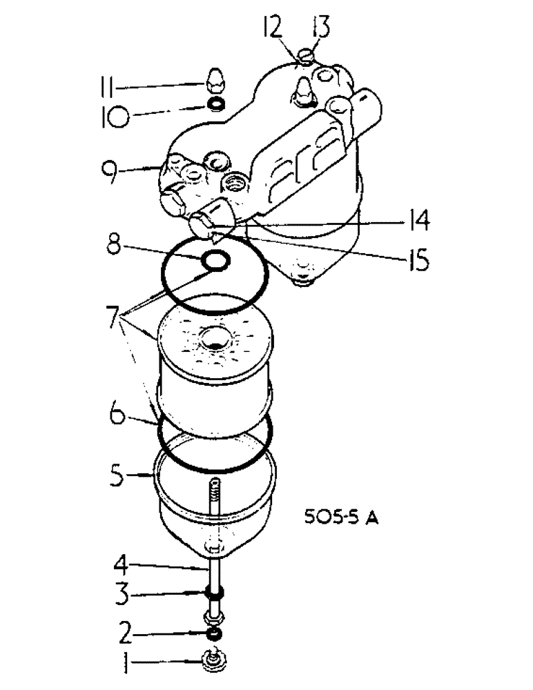 Схема запчастей Case IH 574 - (12-067) - FUEL FILTER, TWO STAGE, BOSCH INJECTION C.R. PUMP, HYDROSTATIC /105487 UP, SYNCHROMESH /069908 UP Power