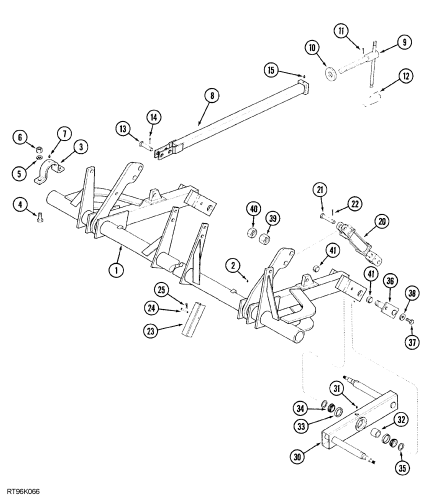 Схема запчастей Case IH 5850 - (09-10) - MAIN FRAME AXLES AND DEPTH CONTROL, VERTICAL FOLD AND DOUBLE FOLD, 29 FOOT THROUGH 53 FOOT WIDE (09) - CHASSIS