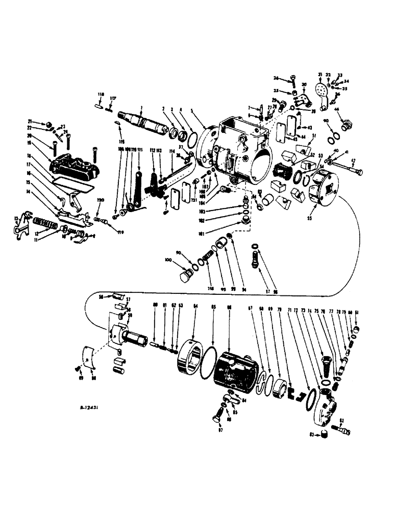 Схема запчастей Case IH 420 - (350) - FUEL INJECTION PUMP, ROOSA-MASTER (10) - ENGINE