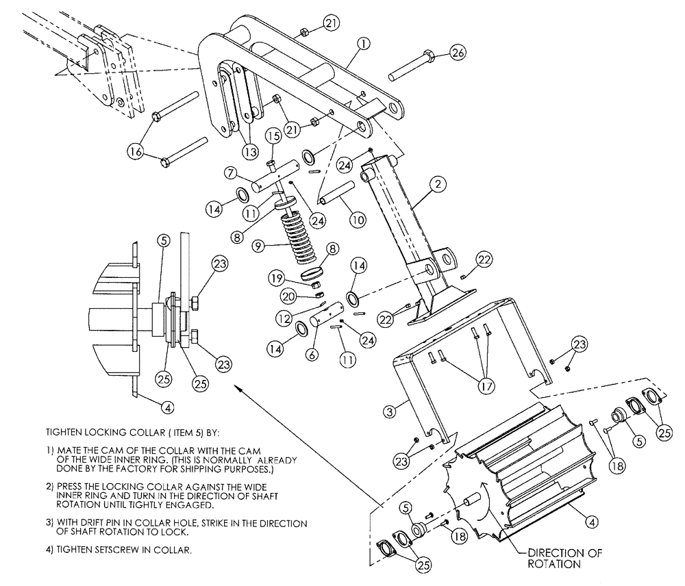 Схема запчастей Case IH 2500 ECOLO-TIL - (75.200.10) - ROW CONDITIONING SYSTEM (75) - SOIL PREPARATION