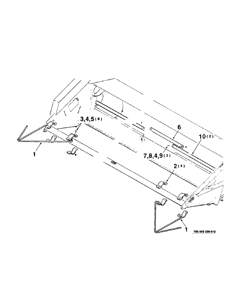 Схема запчастей Case IH 8360 - (9-32) - CROP DIVIDER KIT ASSEMBLY, HK60809 COMPLETE, TO BE ORDERED THRU WHOLEGOODS ONLY (09) - CHASSIS