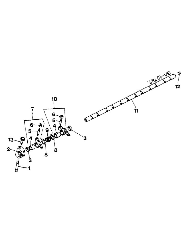 Схема запчастей Case IH D-246 - (08-11) - VALVE LEVER 