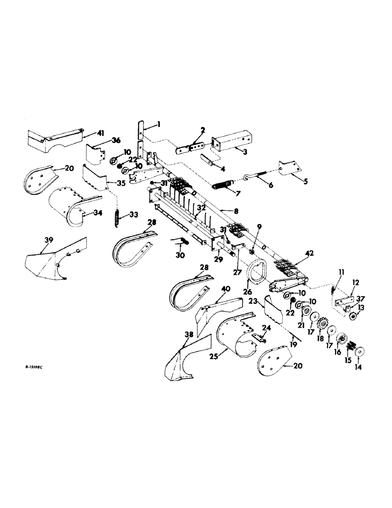 Схема запчастей Case IH 241 - (A-26) - PICKUP CYLINDER AND DRIVE (35) - HYDRAULIC SYSTEMS