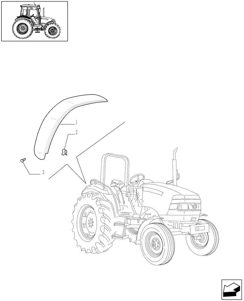 Схема запчастей Case IH JX70 - (1.92.87/04) - (VAR.869) REAR FENDERS RUBBER SIDE EXTENSIONS (10) - OPERATORS PLATFORM/CAB