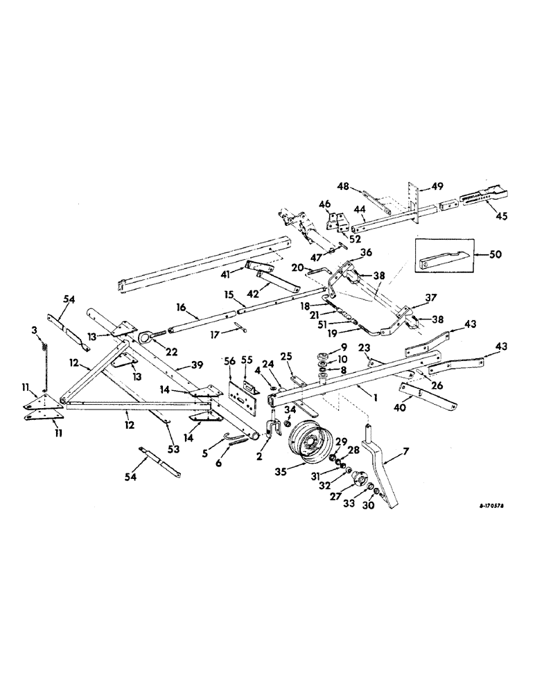 Схема запчастей Case IH 54-SERIES - (W-25) - DUPLEX HITCH 