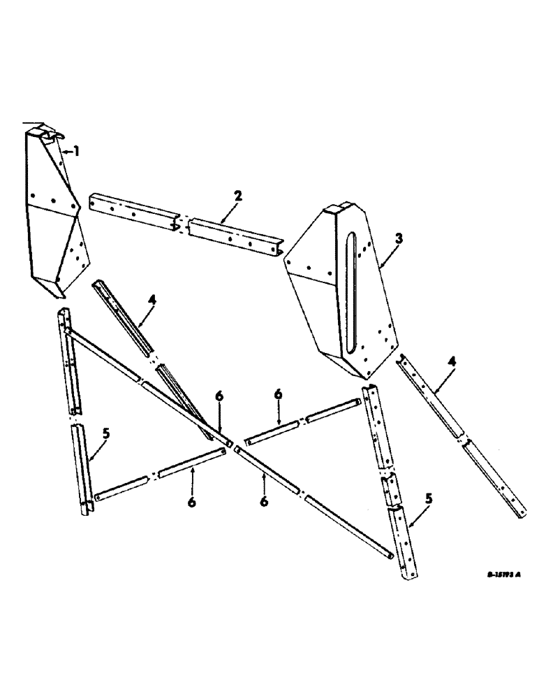 Схема запчастей Case IH 95 - (19-05) - BASKET AND CONVEYOR, BASKET PIVOT FRAME Basket & Conveyor