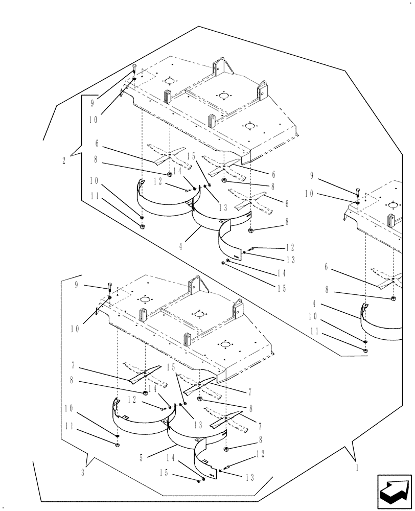 Схема запчастей Case IH 717675036 - (051) - MULCH KIT 