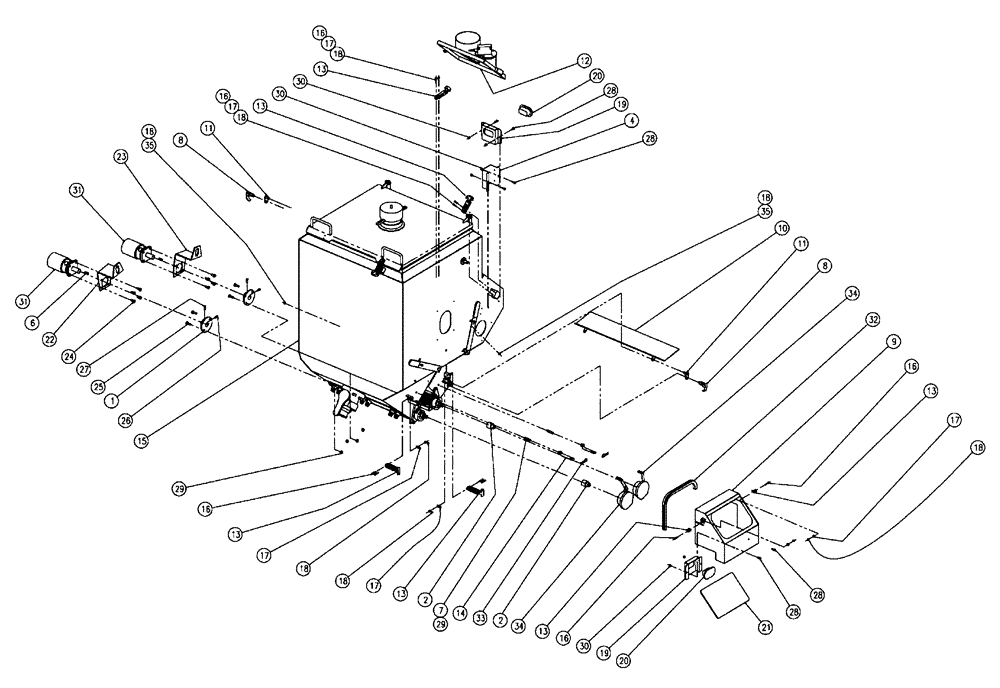 Схема запчастей Case IH 438 - (02-006) - PARTS GROUP, TRIPLE BIN, RH, 37 CU FT Bin Group