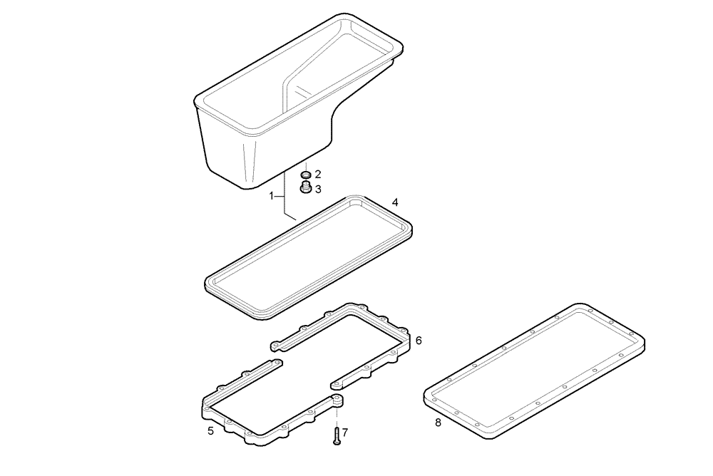 Схема запчастей Case IH F3BE0684N E903 - (0420.003) - OIL SUMP 