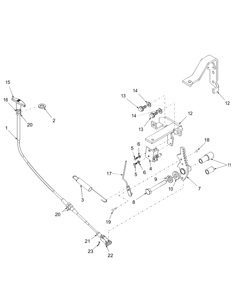 Схема запчастей Case IH DX33 - (02A01) - PARKING BRAKE (5.1) - BRAKES