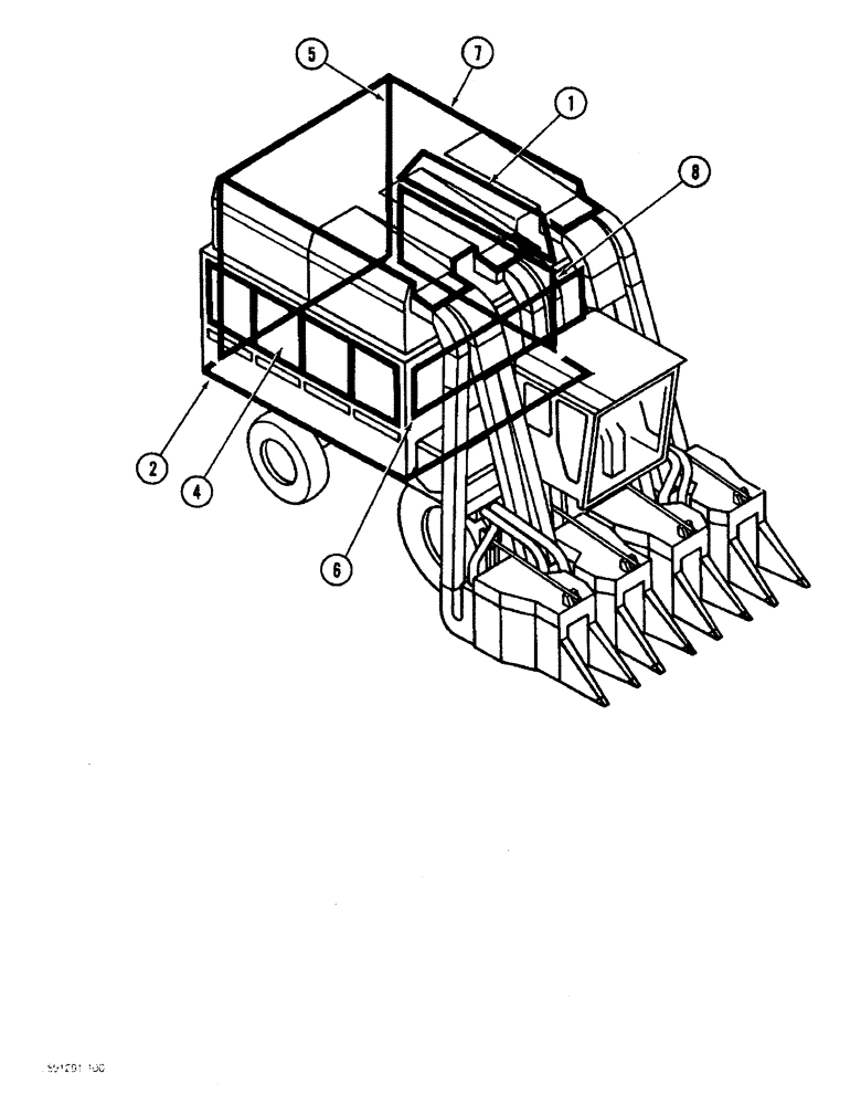 Схема запчастей Case IH 1822 - (9C-02) - MAJOR BASKET ASSEMBLIES, 1822 COTTON PICKER, 1844 COTTON PICKER (16) - BASKET