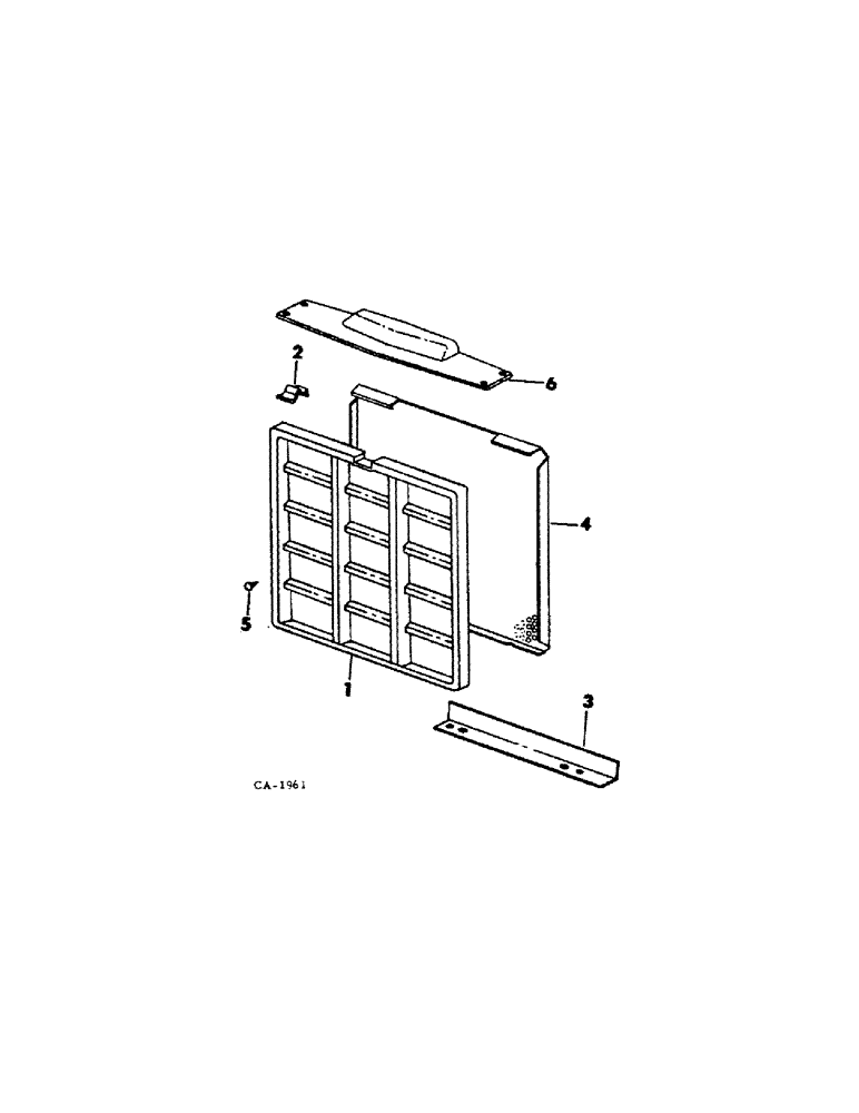 Схема запчастей Case IH 966 - (06-07) - COOLING, RADIATOR SCREEN AND GRILLE Cooling