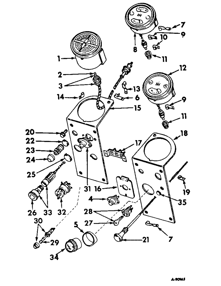 Схема запчастей Case IH 856 - (H-02) - CONTROLS, ENGINE CONTROLS AND INSTRUMENTS Controls