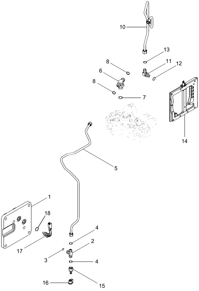 Схема запчастей Case IH MX230 - (07-07) - PARK BRAKE - HYDRAULIC SYSTEM (07) - BRAKES