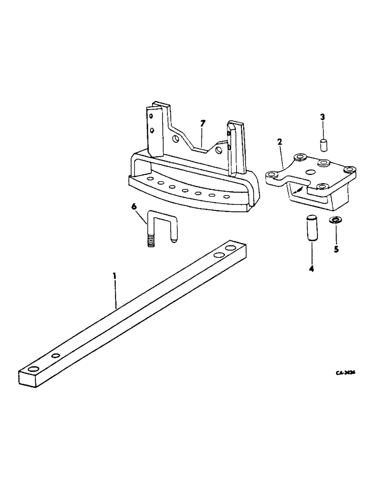 Схема запчастей Case IH 2400 - (09-04) - FRAME, SWINGING DRAWBAR (12) - FRAME