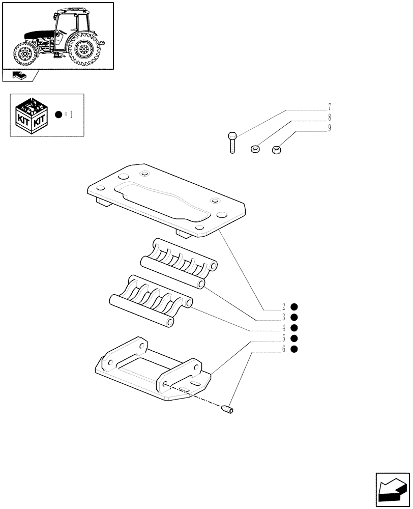 Схема запчастей Case IH FARMALL 65C - (1.83.0[05]) - HOODS (08) - SHEET METAL