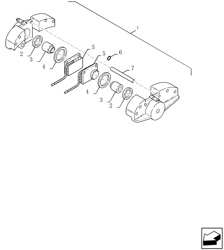 Схема запчастей Case IH 7120 - (33.202.06) - BRAKE CALIPER (33) - BRAKES & CONTROLS