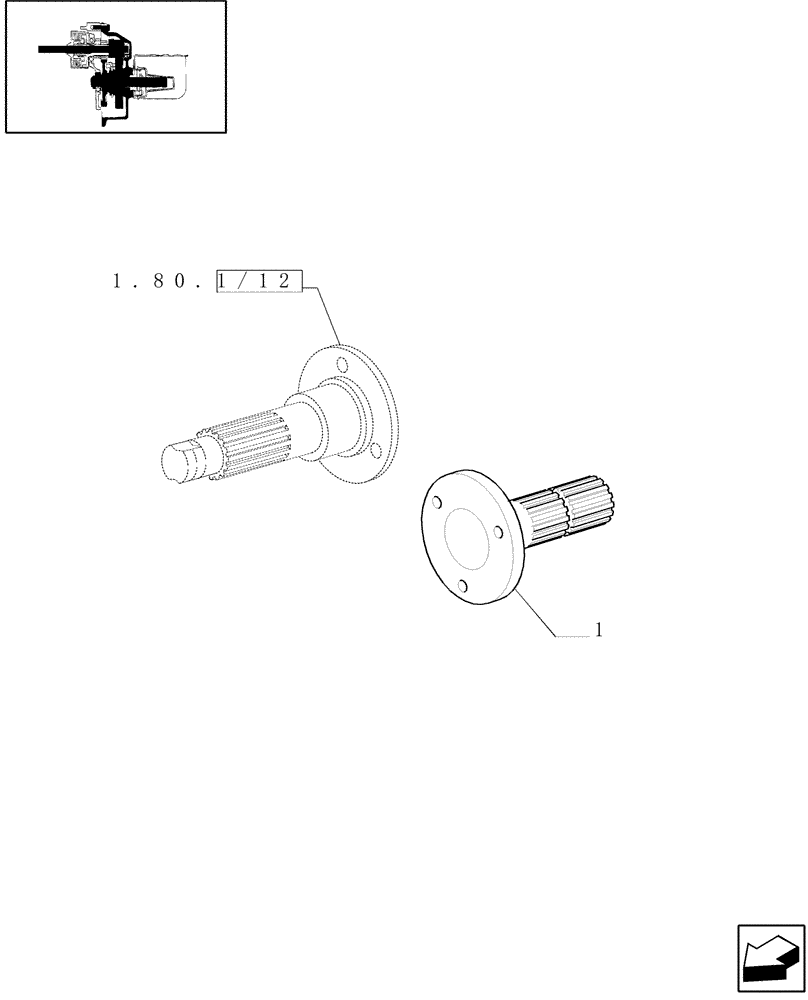 Схема запчастей Case IH JX80U - (1.80.1/09[01]) - (VAR.793) PTO WITH 21 GROOVES (07) - HYDRAULIC SYSTEM