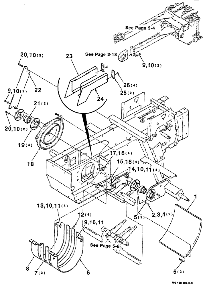 Схема запчастей Case IH 8555 - (05-02) - CHARGE AND STUFFER ASSEMBLY (13) - FEEDER