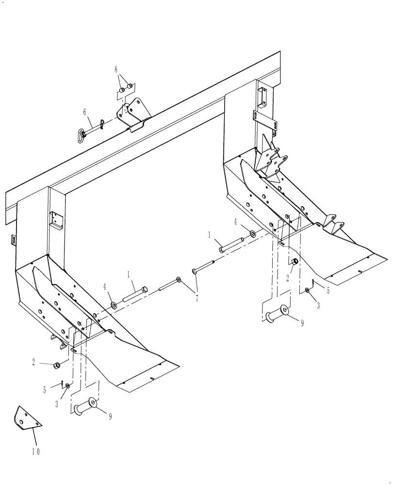 Схема запчастей Case IH DH182 - (20.01.16) - LIFT ARM AND TILT CYLINDER ATTACHMENT PINS (15) - CROP CONDITIONING