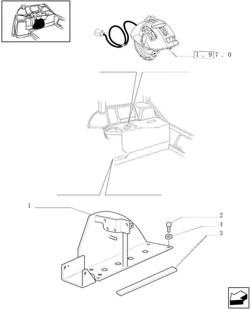 Схема запчастей Case IH MXM120 - (1.96.1) - LIFT CONTROL (10) - OPERATORS PLATFORM/CAB