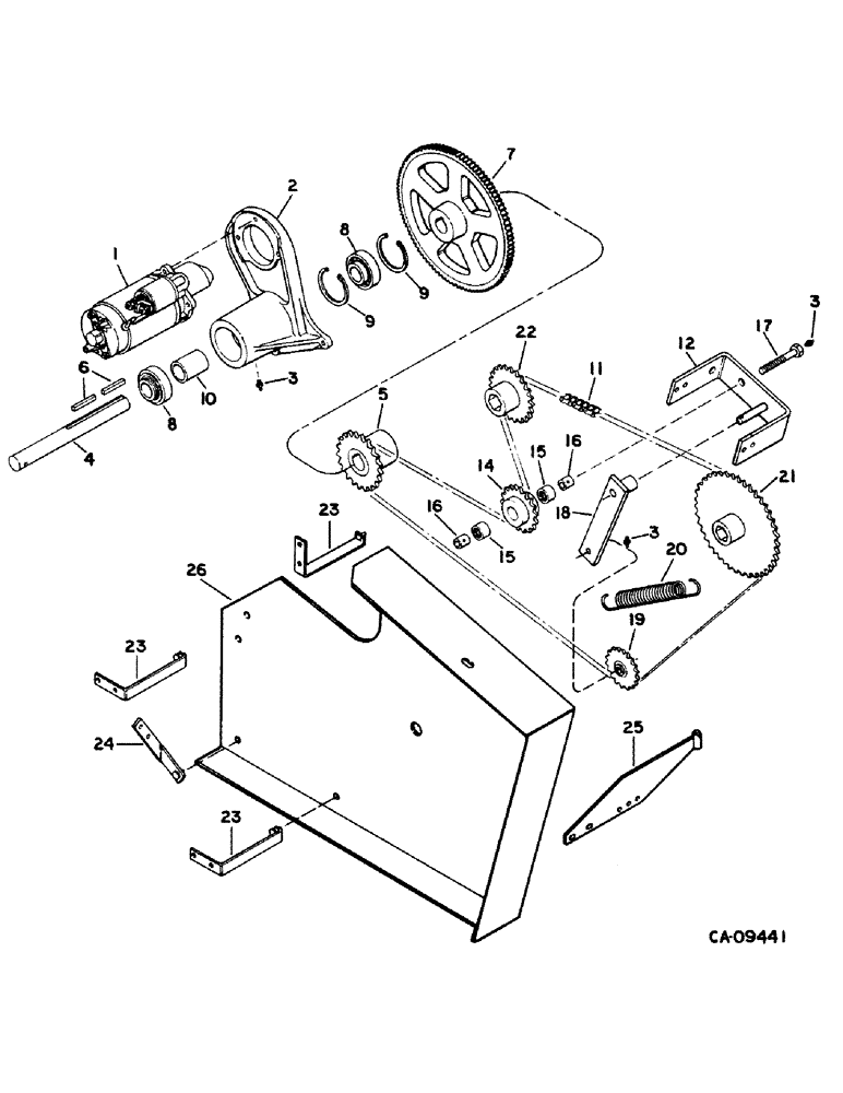 Схема запчастей Case IH 1440 - (33-17) - FEEDER, FEEDER REVERSER, MACHINES W/ROCK TRAP (13) - FEEDER